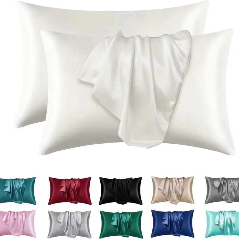 Satin Silk Pillowcase Hair Skin - 1/2 Fundas de Almohada de Seda