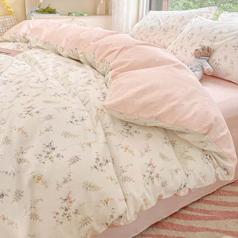 Aesthetic Floral Duvet Cover - Juego de ropa de cama de