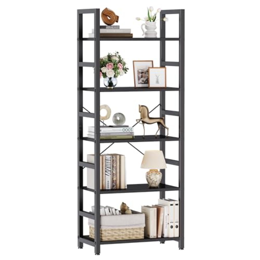 Storage & Organization - Estantería de 5 Niveles, Librería Moderna