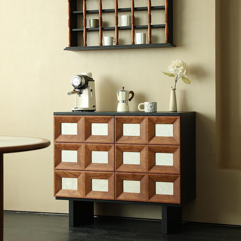 Storage & Organization - Armario medieval de seis cajones, armario
