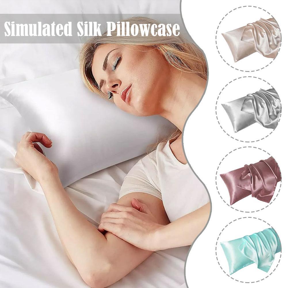 Satin Silk Pillowcase Hair Skin - Funda de almohada de satén de