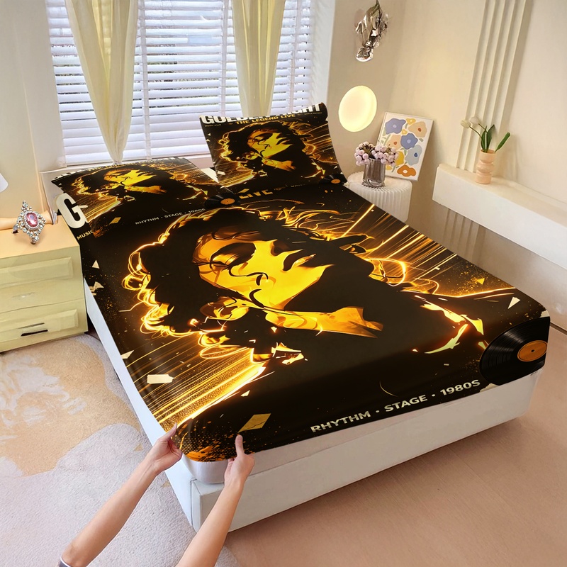 Fitted Bed Sheets Deep Pocket - Juego de sábanas ajustables con estampado