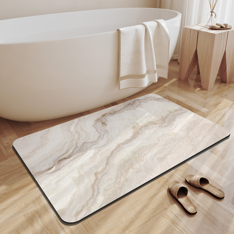 Quick Dry Diatomite Bath Mat - Alfombra de baño de tierra de