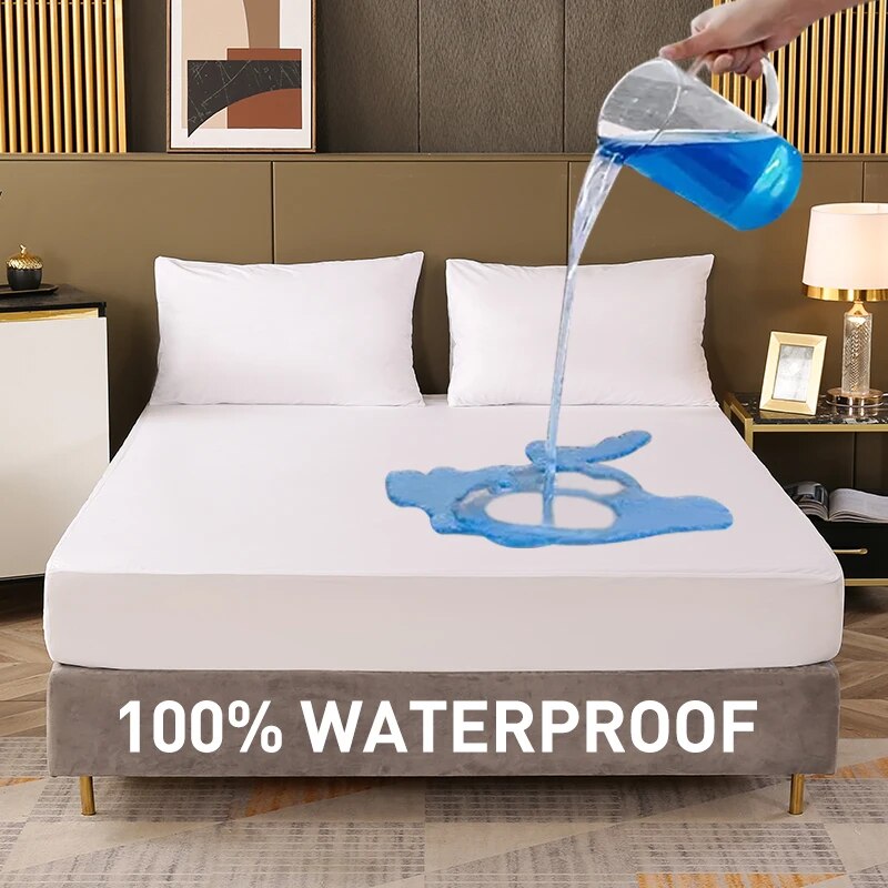 Waterproof Mattress Protector Breathable - Sábana ajustable impermeable, funda de cama,