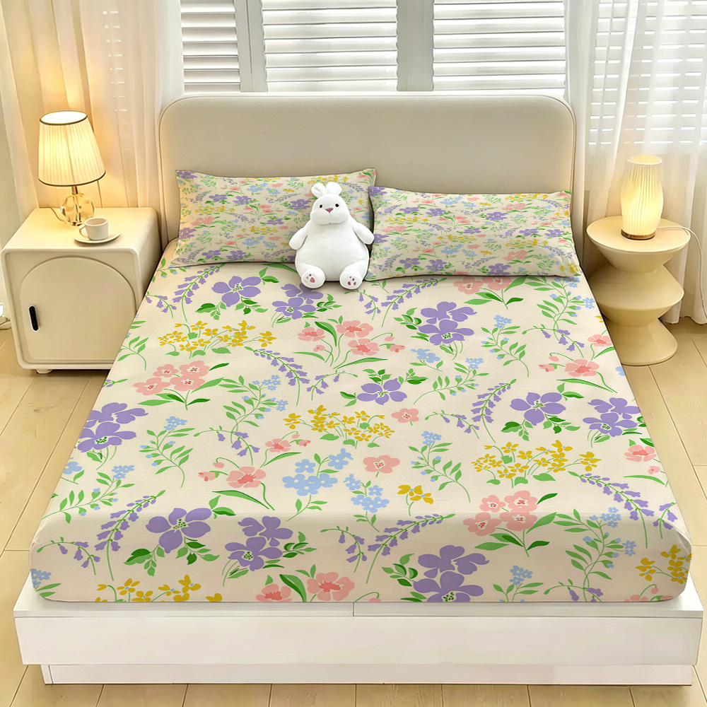 Fitted Bed Sheets Deep Pocket - Juego de 3 piezas de sábanas