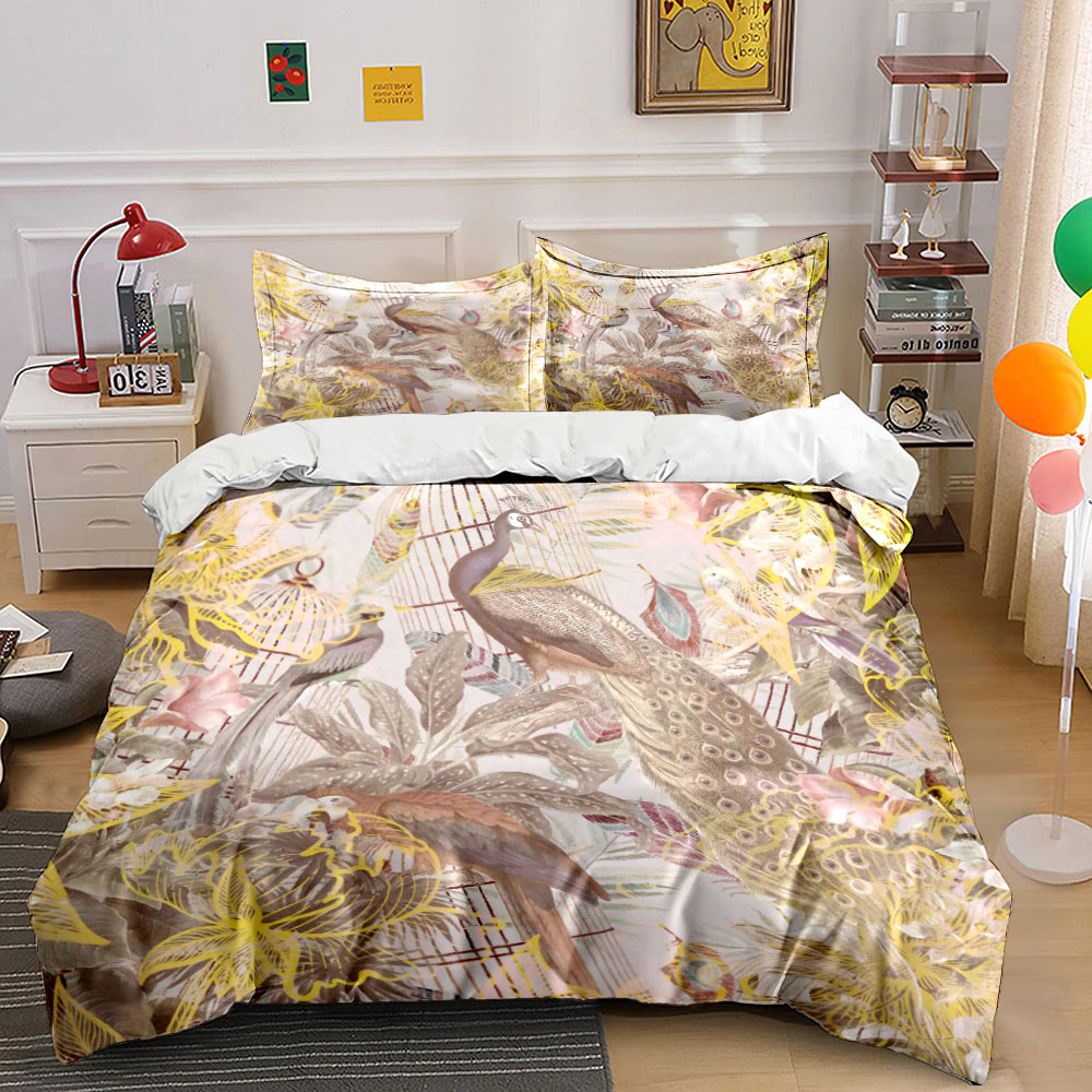 Juego de ropa de cama vintage  - Aesthetic Floral Duvet Cover reseña y precio
