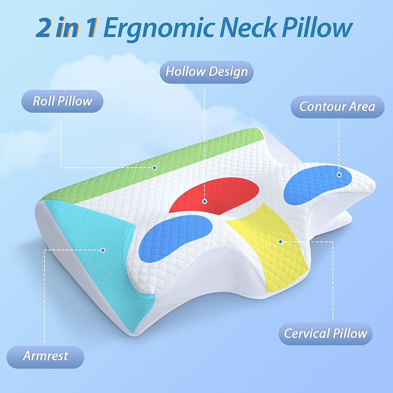 Nueva Almohada Cervical de Esp - Memory Foam Orthopedic Pillow Neck Pain reseña y precio