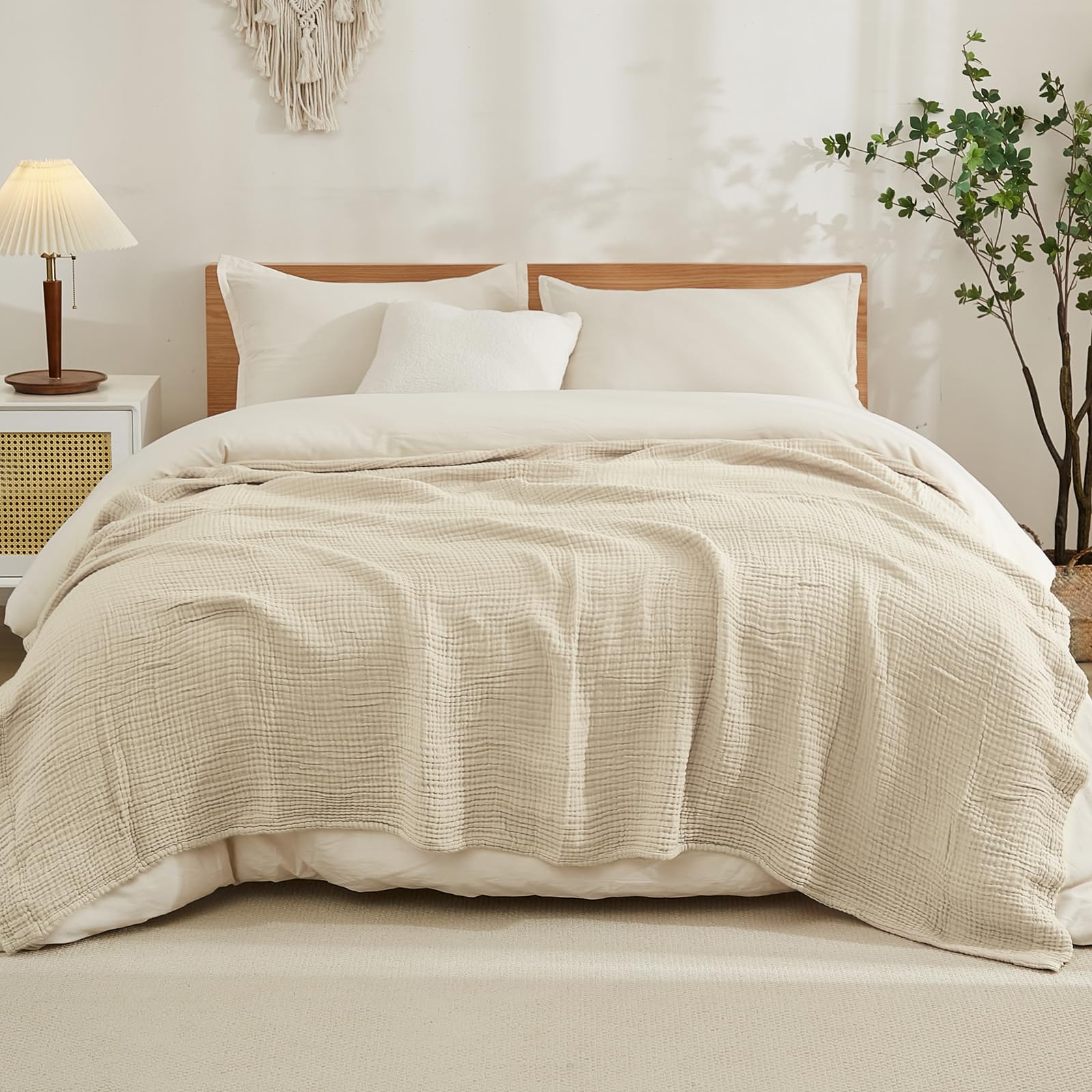 Manta 100% de algodón para cam - Muslin Cotton Bedspread reseña y precio