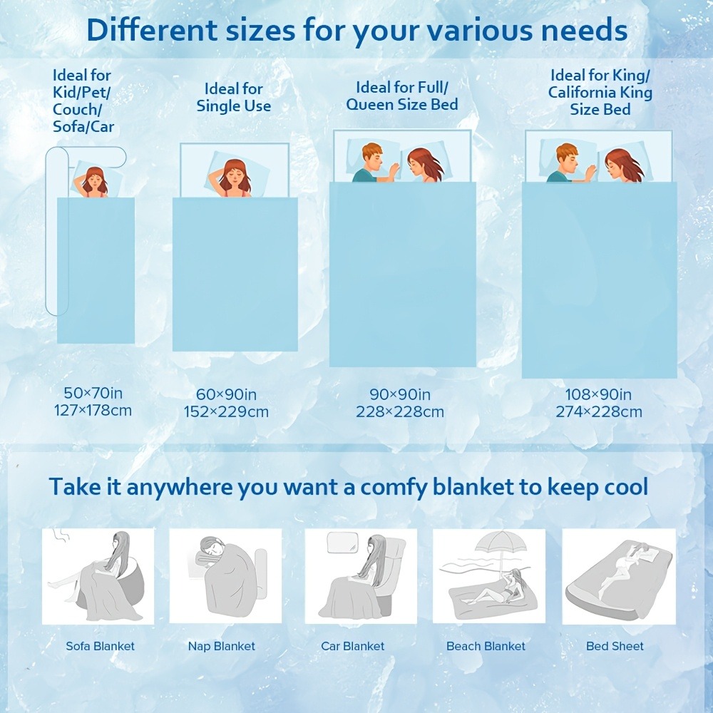 Manta Refrigerante Ideal para  - Cooling Blanket Hot Sleepers reseña y precio