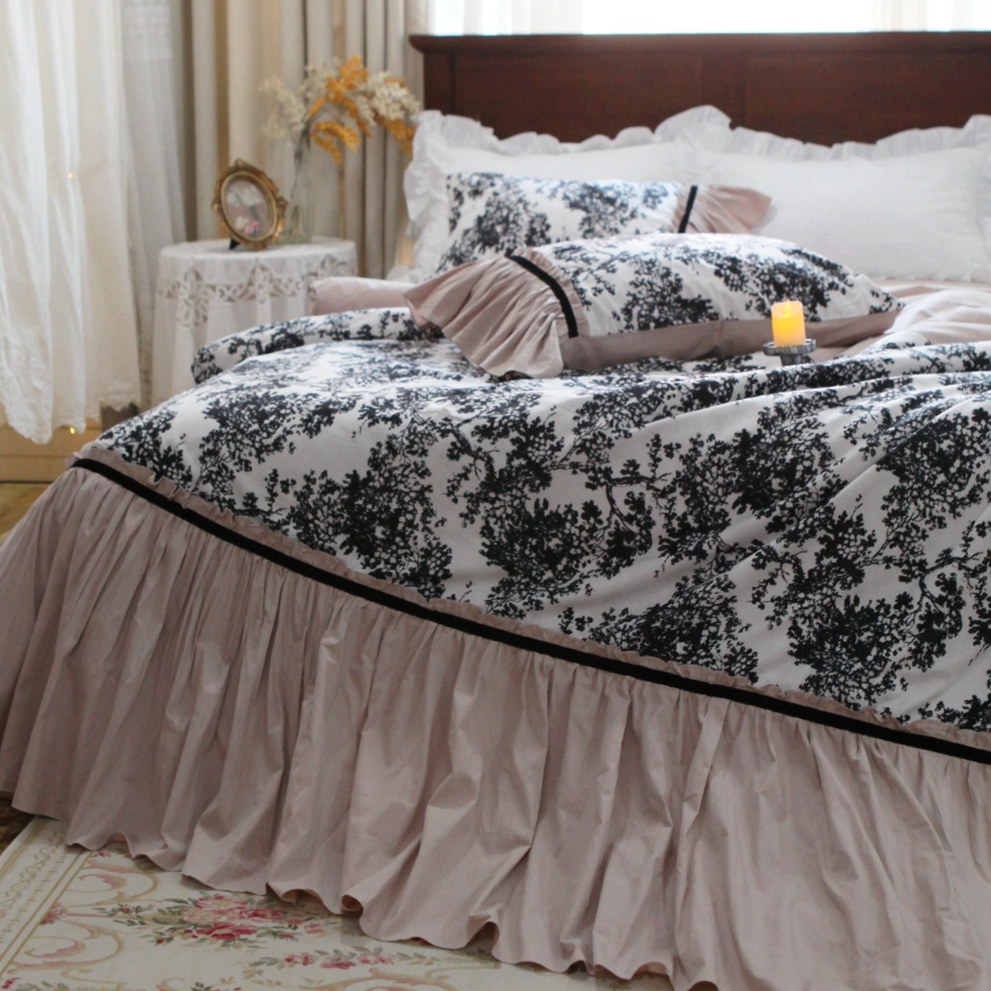 Juego de Ropa de Cama Estilo P - Aesthetic Floral Duvet Cover reseña y precio