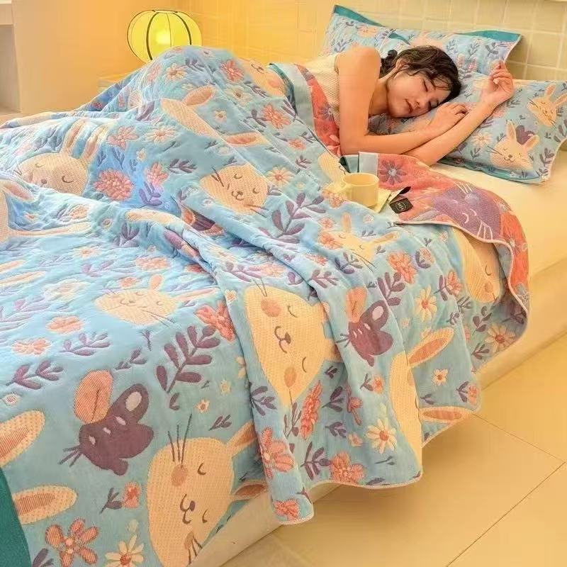 Manta de Muselina de 6 Capas T - Muslin Cotton Bedspread reseña y precio