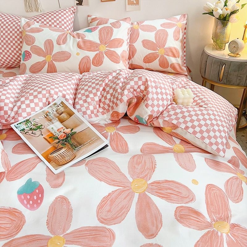 Juego de ropa de cama de flore - Aesthetic Floral Duvet Cover reseña y precio