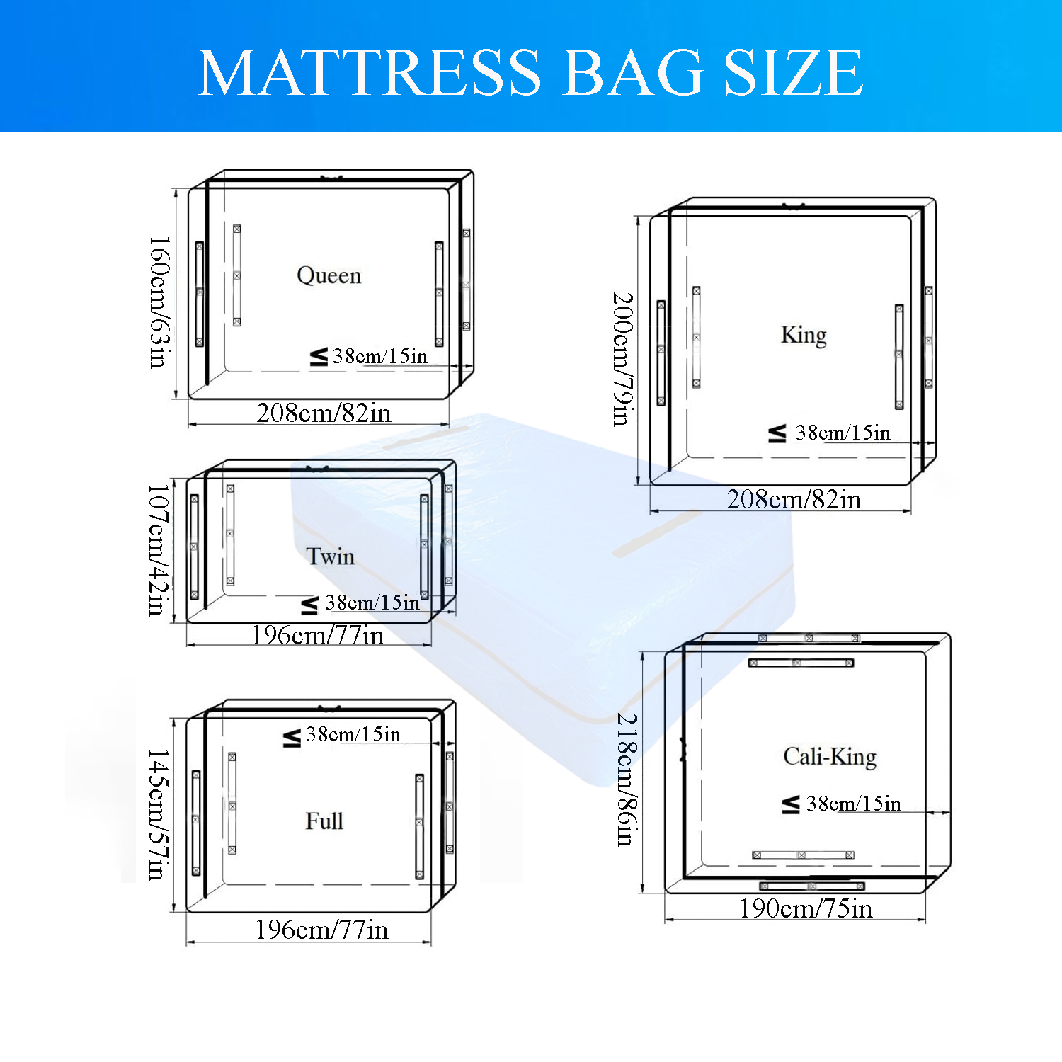 Bolsa para Colchón para Mudanz - Waterproof Mattress Protector Breathable reseña y precio