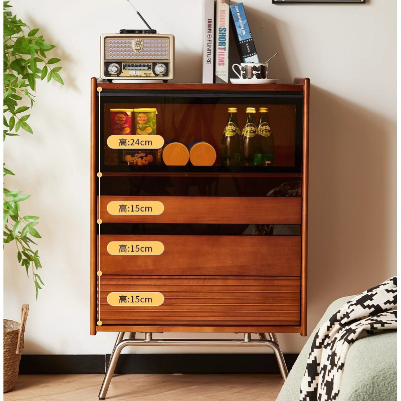 Cómoda de madera maciza nórdic - Storage & Organization reseña y precio