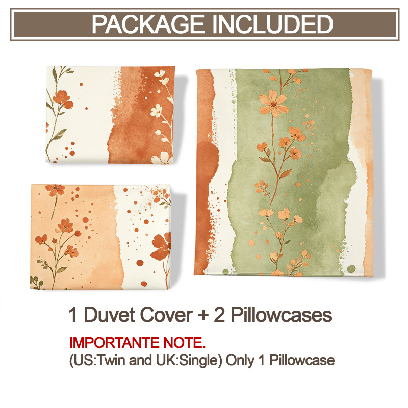 Juego de Ropa de Cama con Fund - Aesthetic Floral Duvet Cover reseña y precio