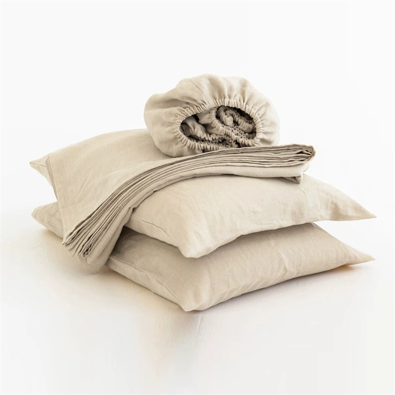 Juego de Sábanas de Lino 100%  - Fitted Bed Sheets Deep Pocket reseña y precio