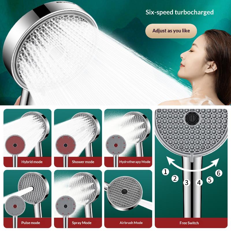 Nuevo cabezal de ducha portáti - High Pressure Shower Head Handheld reseña y precio