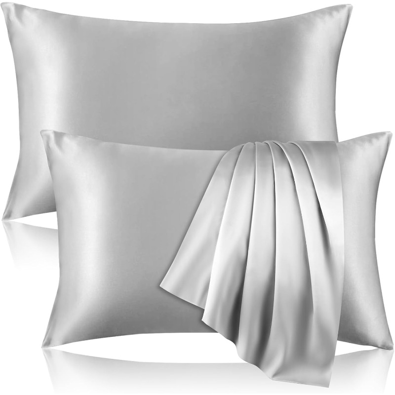 Juego de 2 Fundas de Almohada  - Satin Silk Pillowcase Hair Skin reseña y precio