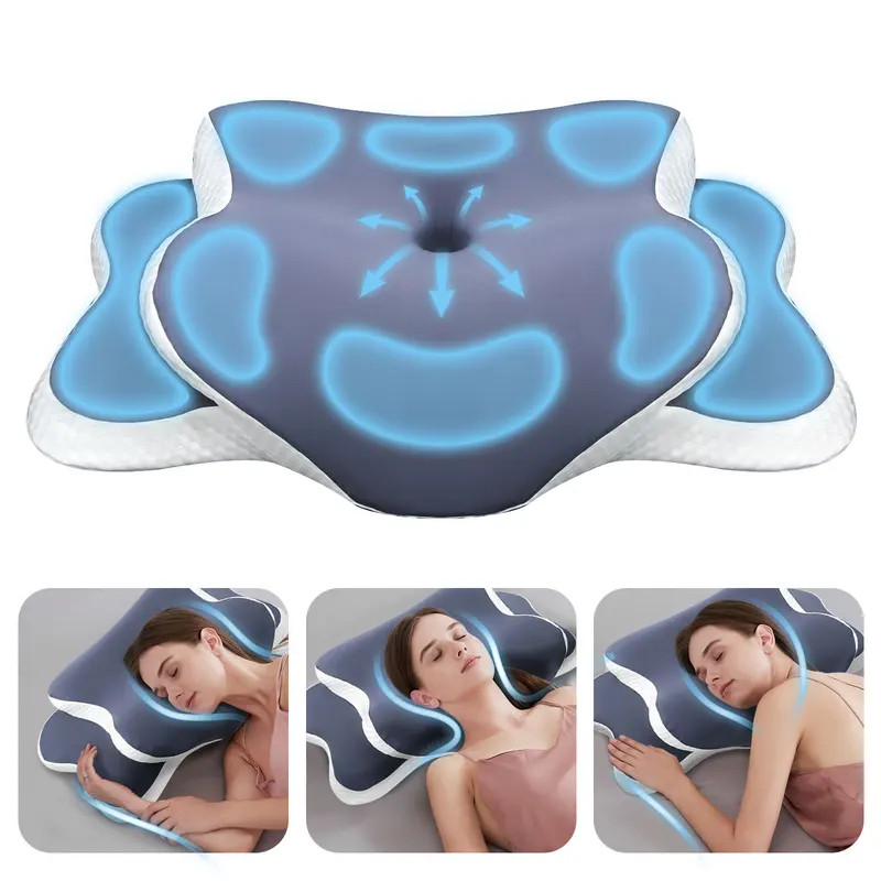 Almohada de Espuma Viscoelásti - Memory Foam Orthopedic Pillow Neck Pain reseña y precio
