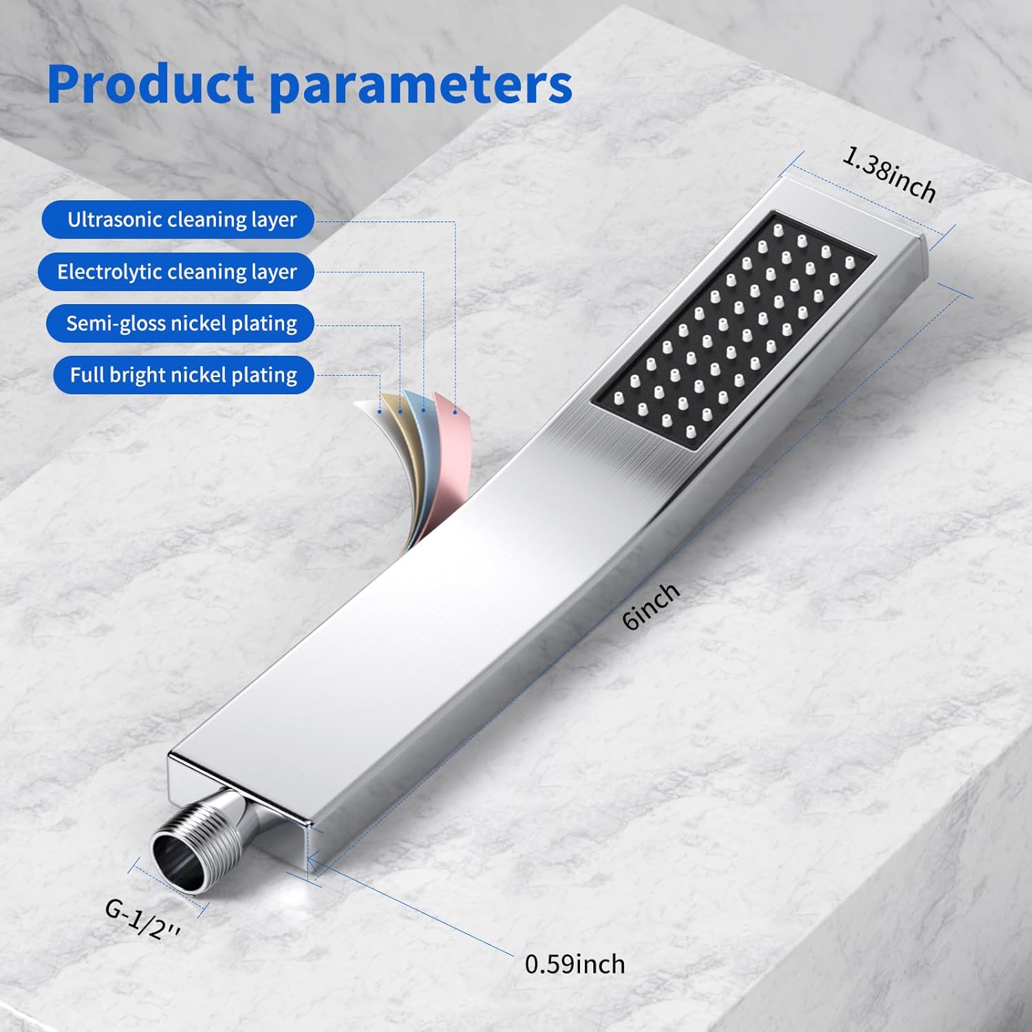 Cabezal de ducha de alta calid - High Pressure Shower Head Handheld reseña y precio