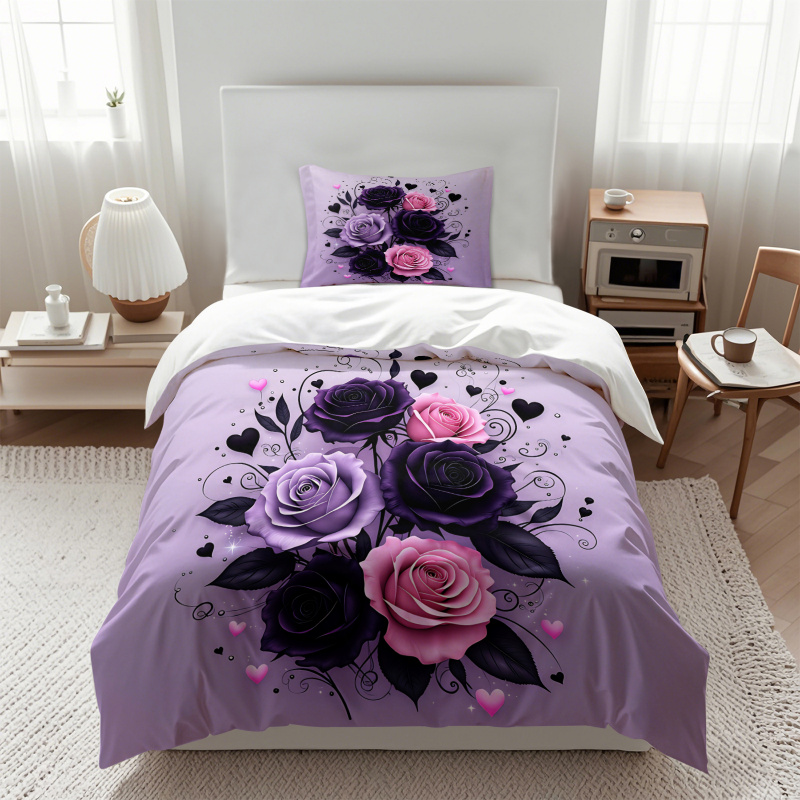 Juego de Funda de Edredón con  - Aesthetic Floral Duvet Cover reseña y precio