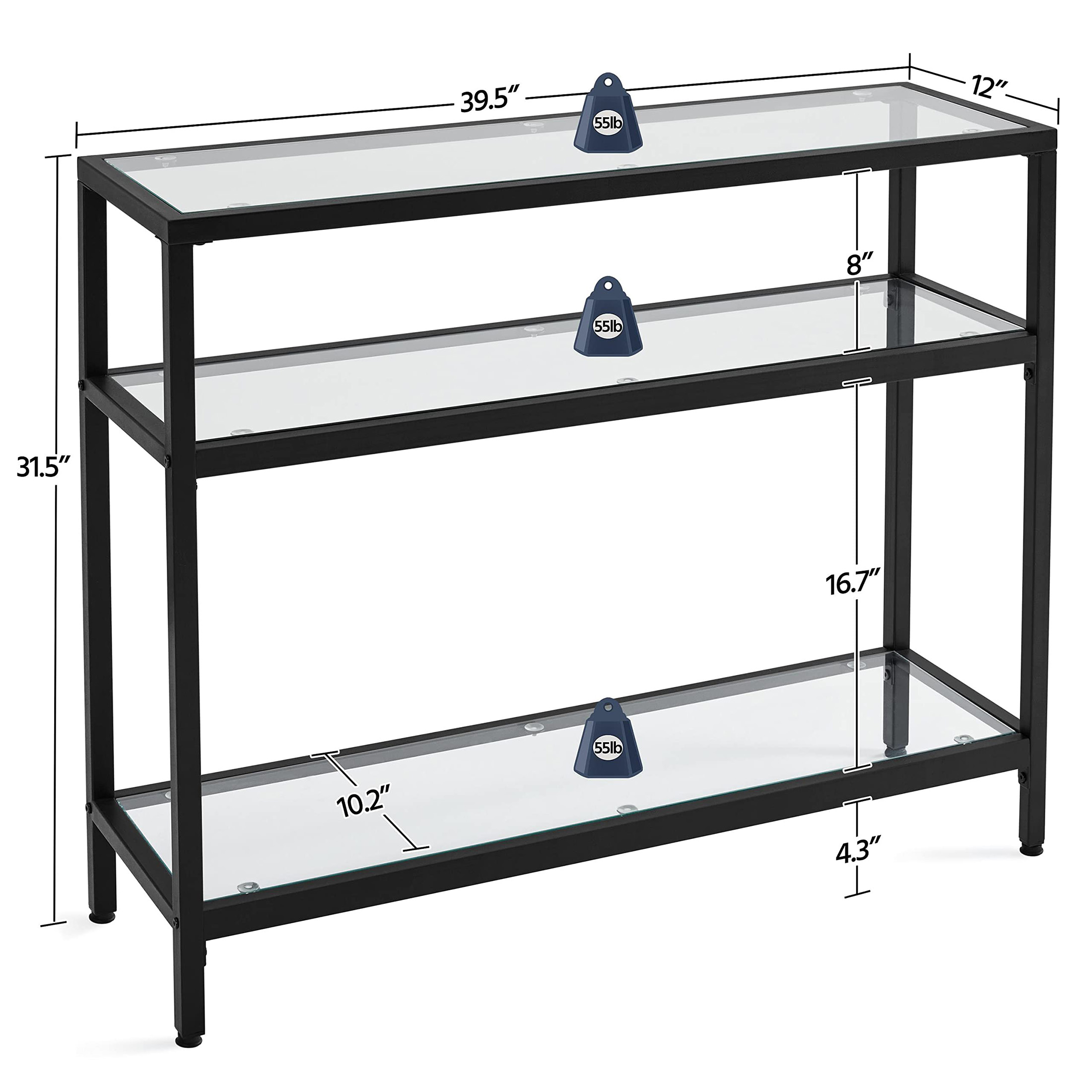 Mesa Consola, Mesa de Sofá con - Storage & Organization reseña y precio