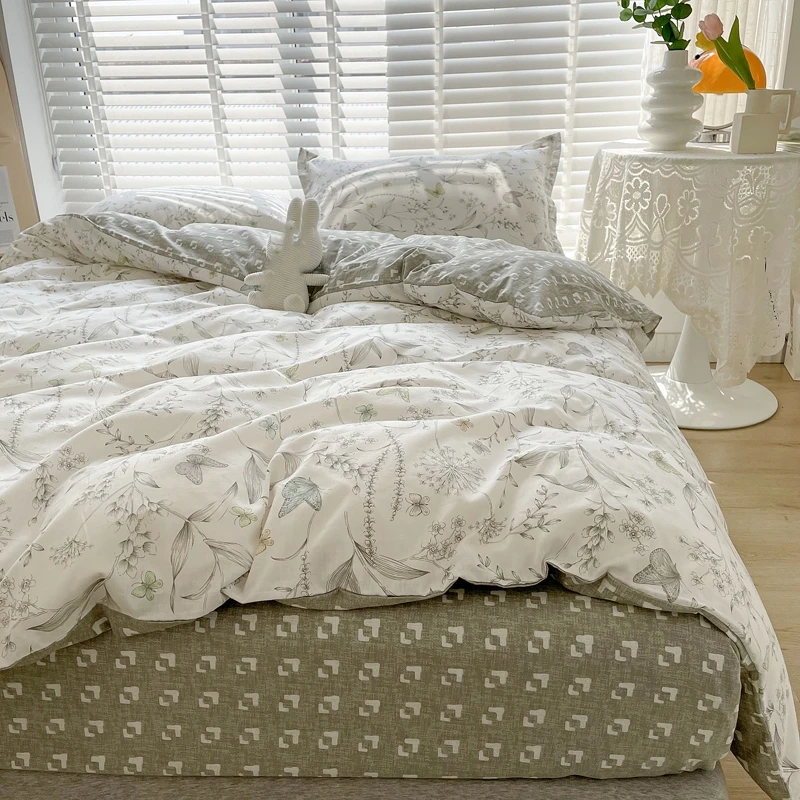 Juego de funda nórdica 100% al - Aesthetic Floral Duvet Cover reseña y precio