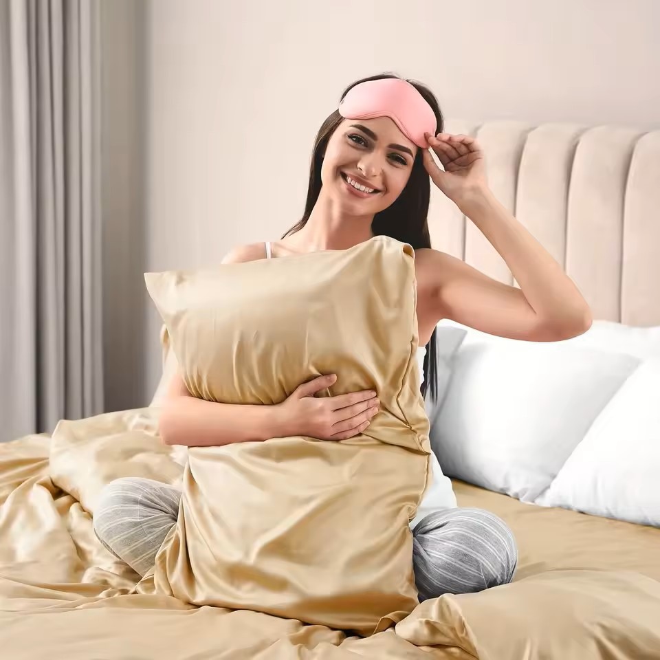 1 Funda de Almohada de Satén p - Satin Silk Pillowcase Hair Skin reseña y precio